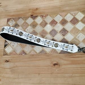 EUC Rebecca Minkoff Embroidered Floral GuitarStrap